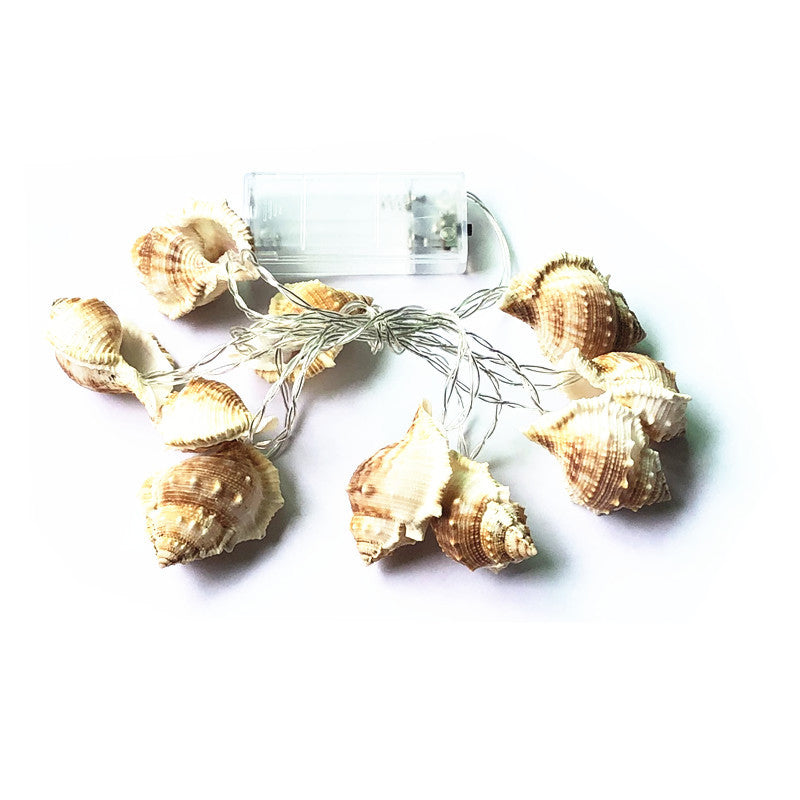 Shell Conch Fiesta Light Simplicity 20 Bulbs 9.8 Ft Long Yellow LED String Lighting with USB Charging