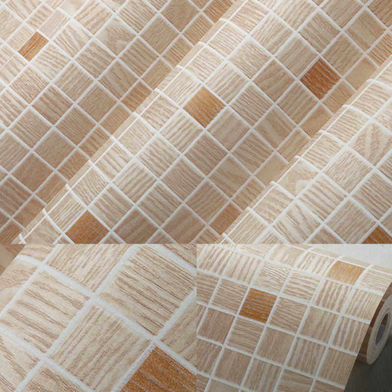 Mediterranean Wall Decor Mosaic Non-Pasted Wallpaper, 20.5 in x 33 ft