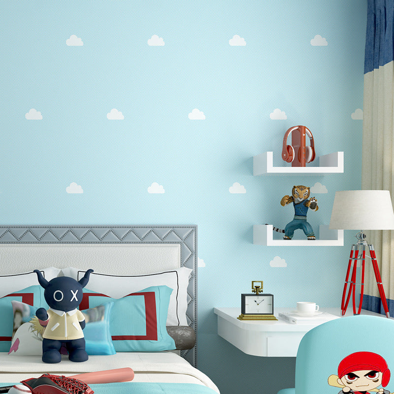 Sky and Cloud Wallpaper for Children's Bedroom 33-foot x 20.5-inch, Non-Pasted