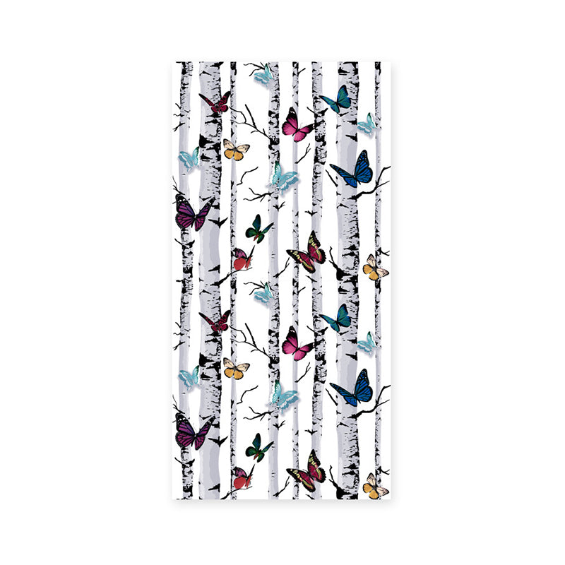 Stem and Butterfly Wallpaper in Multi-Colored 20.5 in x 31 ft Nostalgic Non-Pasted Wall Decor