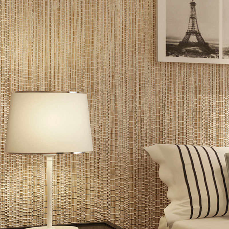 Light Color Textured Wallpaper with Vertical Line 33' x 20.5" Non-Pasted Decorative Wall Covering
