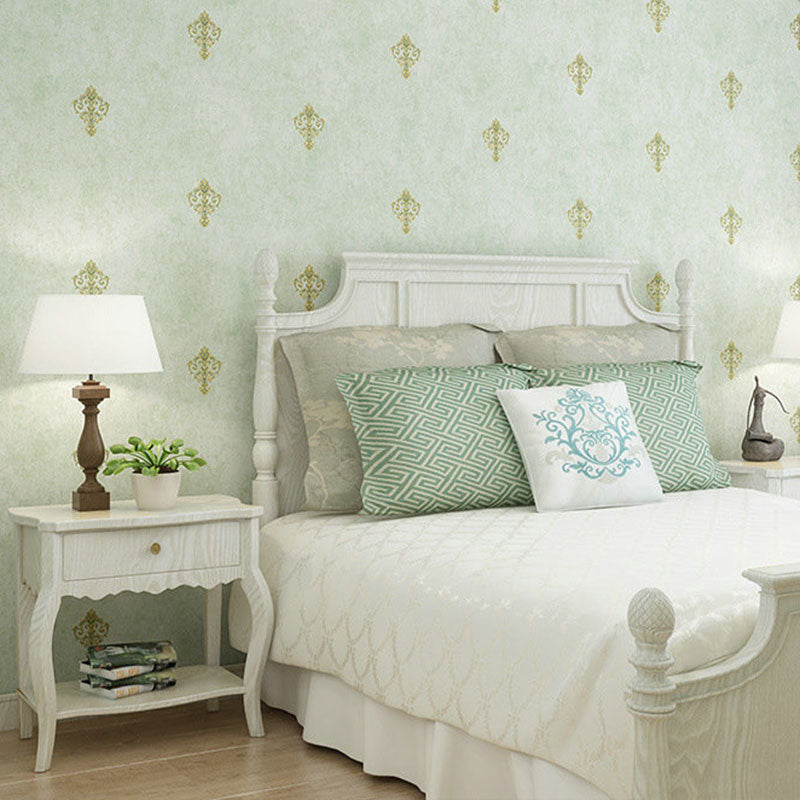 Living Room Wallpaper with Natural Color Floral Pattern, 33'L x 20.5"W, Non-Pasted