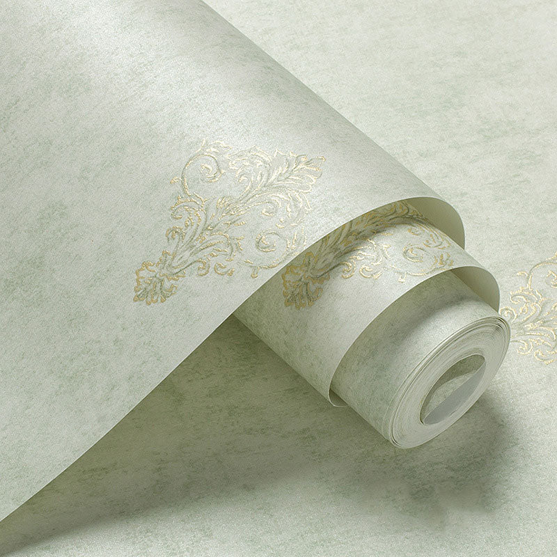 Living Room Wallpaper with Natural Color Floral Pattern, 33'L x 20.5"W, Non-Pasted