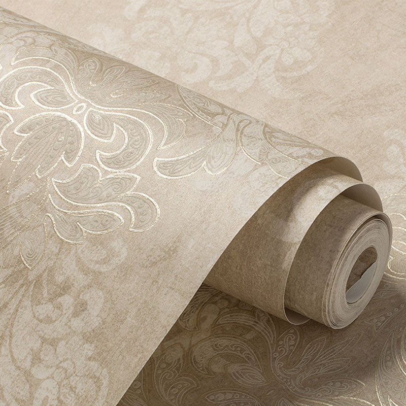 Non-Pasted Wall Art 33' x 20.5" Nordic Minimalist 3D Embossed Damasque Wallpaper for Guest Room
