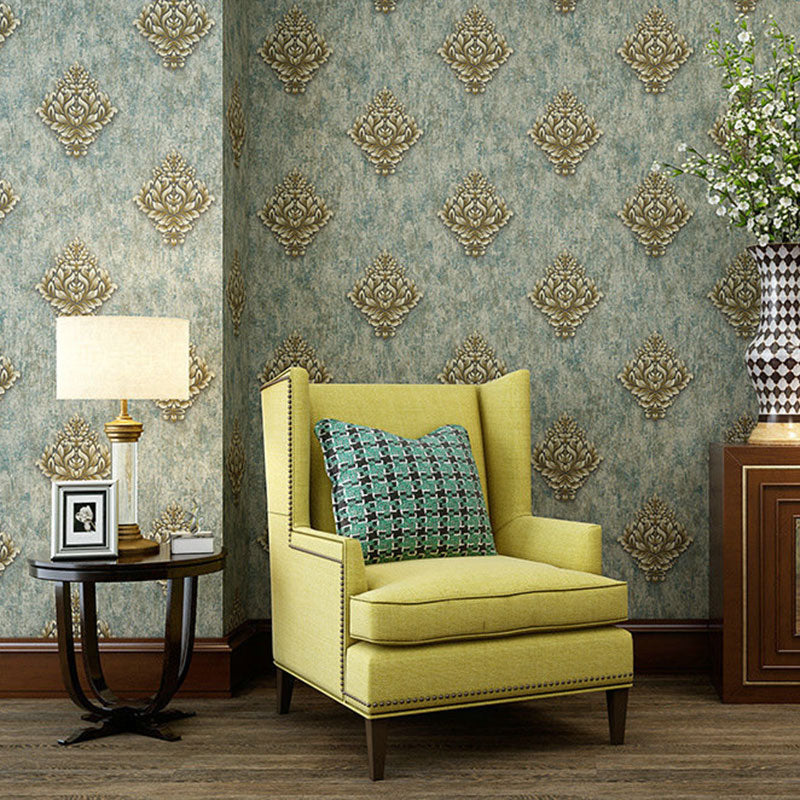 Non-Woven Wall Decor 33 ft. x 20.5 in European Classic Non-Pasted Dense Flower Design Wallpaper
