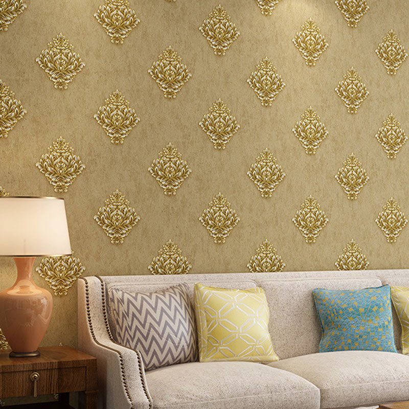 Non-Woven Wall Decor 33 ft. x 20.5 in European Classic Non-Pasted Dense Flower Design Wallpaper