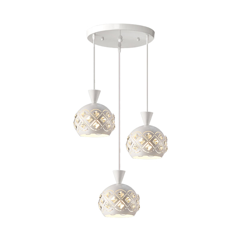 MODERNE DE SUSPENSION DOMES DOME MODERNISME 3 LIGHT MULTI-PLADIGNEM