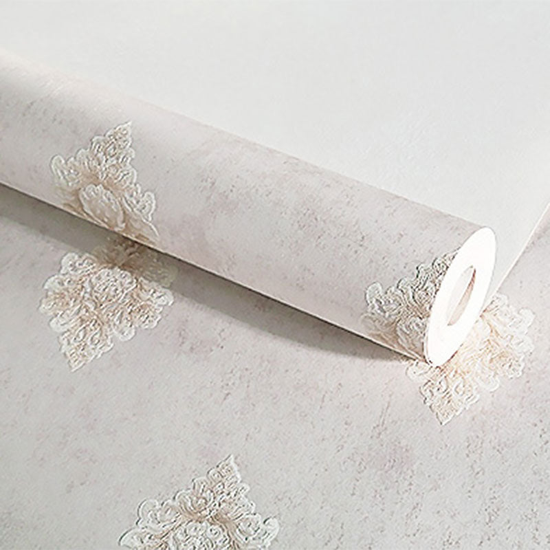 Luxury Wallpaper Roll 3D Print Damasque Non-Pasted Wall Art for Living Room, 57.1 sq ft.