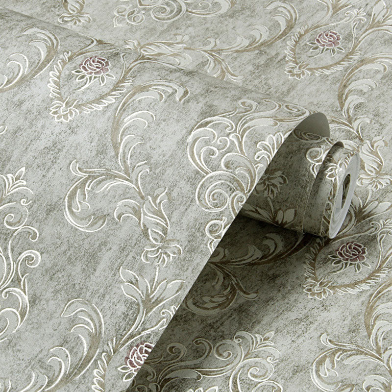 Countryside Hooked Flower Wall Art Stain-Resistant Non-Pasted Wallpaper, 33'L x 21"W