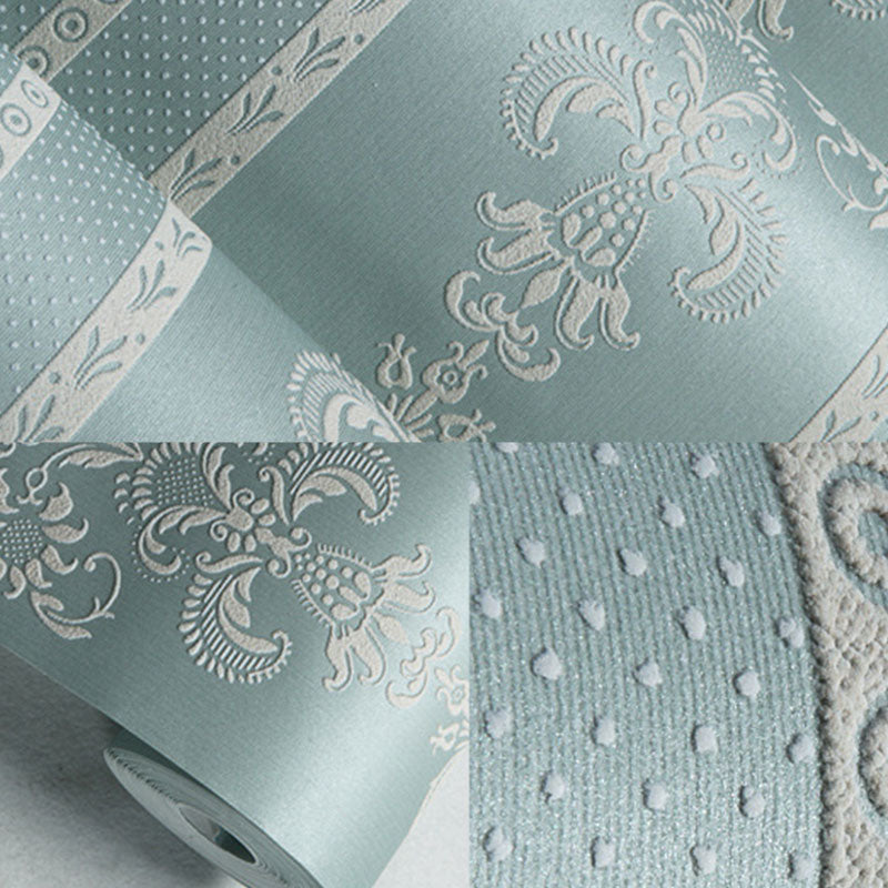 Non-Woven Wallpaper Roll European Non-Pasted 3D Effect Damasque Wall Art