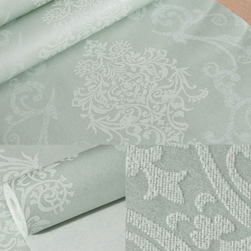 Natural Color Damasque Decorative Wallpaper Non-Pasted Wall Covering, 33-foot x 20.5-inch