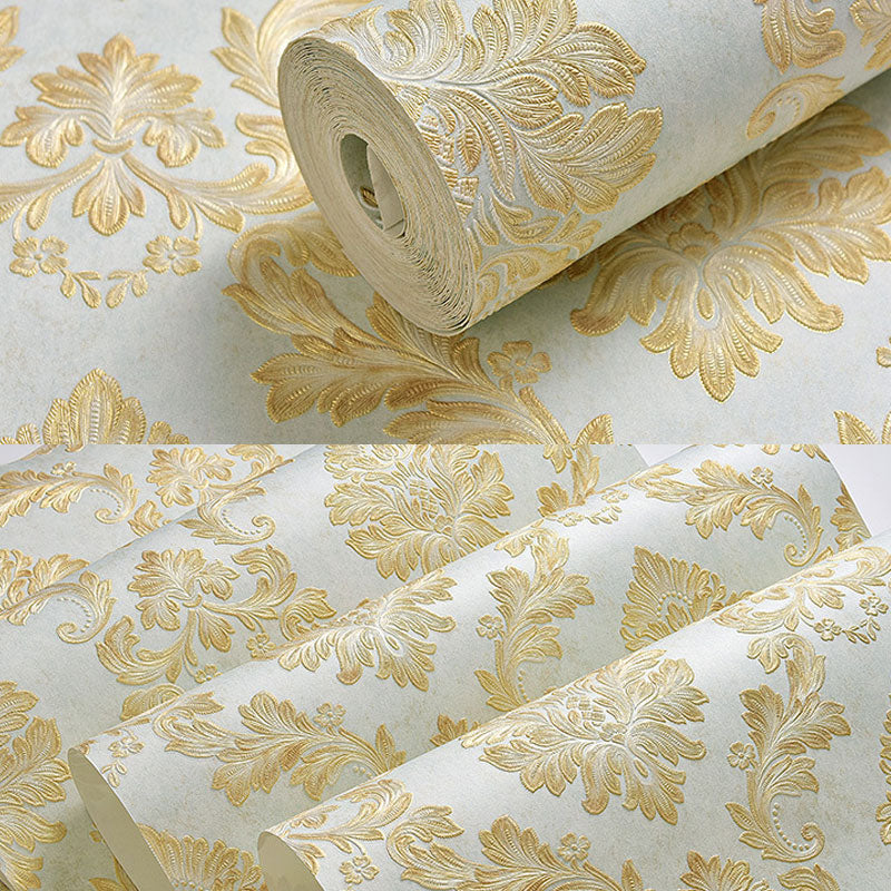 Non-Woven Wall Art 57.1 sq ft. Nordic Classic Non-Pasted Damasque Wallpaper Roll