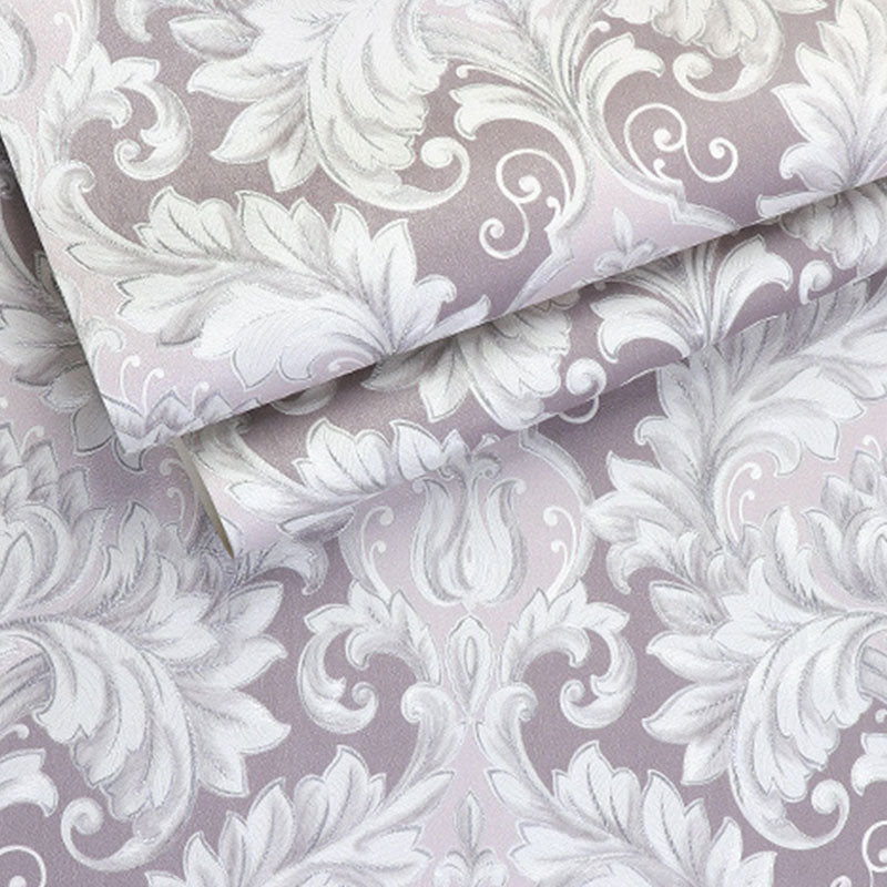 Vinyl Luxe Wallpaper 33' x 20.5" European Non-Pasted Wall Covering with 3D Effect Blossoms