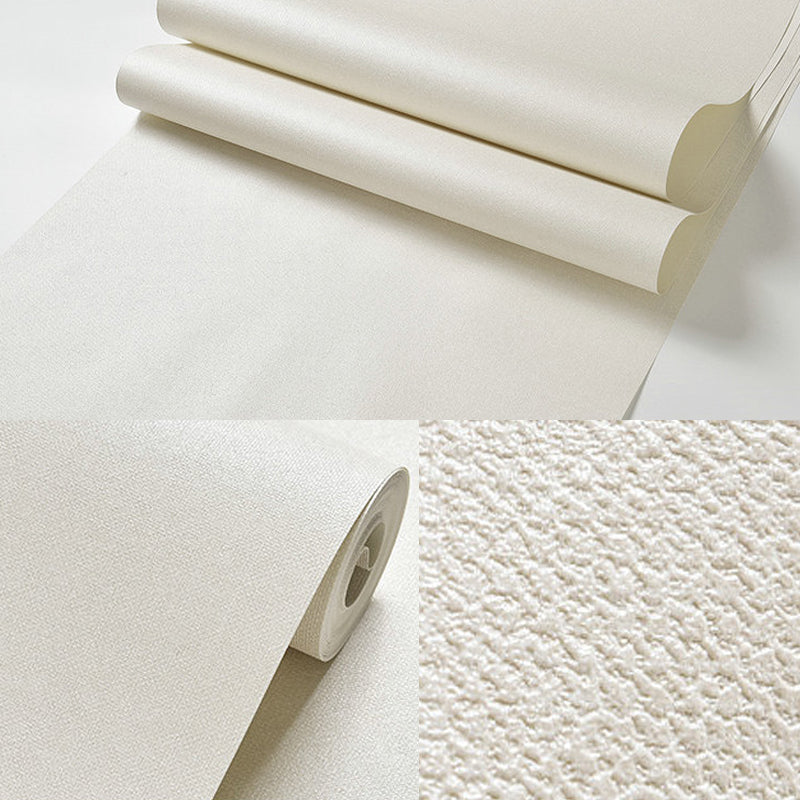 Soft Color Linen Pattern Wallpaper 31'L x 20.5"W Non-Pasted Water-Resistant PVC Wall Covering