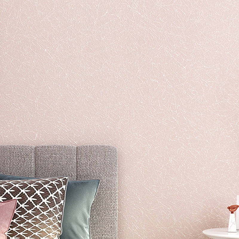 Minimalistische Leinen-PVC-Tapete, nicht beklebte Wanddekoration in Unifarbe, 31' L x 20,5" B