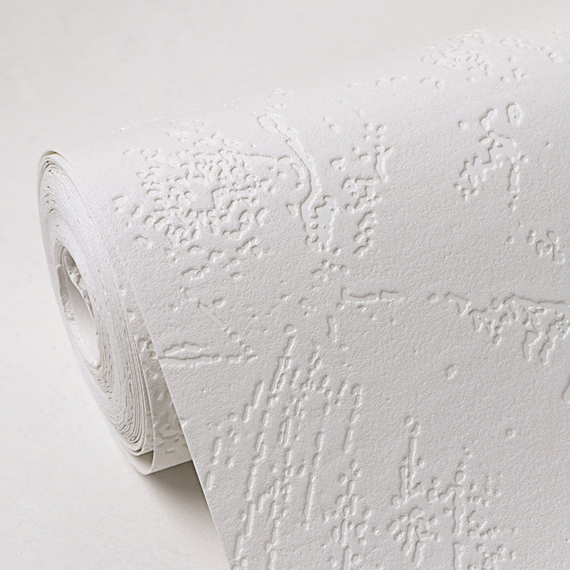 Plain White Textured Grid Wallpaper Decorative Non-Pasted Wall Art, 33 ft. x 20.5 in