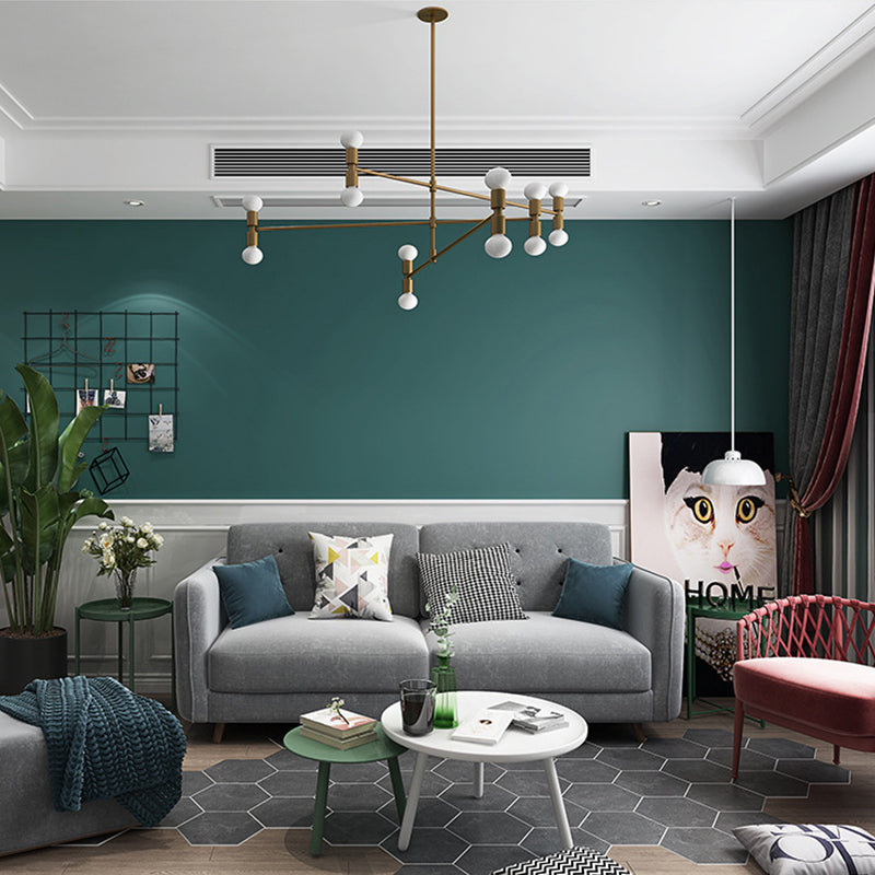 Non-Woven Wall Covering 31'L x 20.5"W Modern Non-Pasted Plain Color Wallpaper Roll