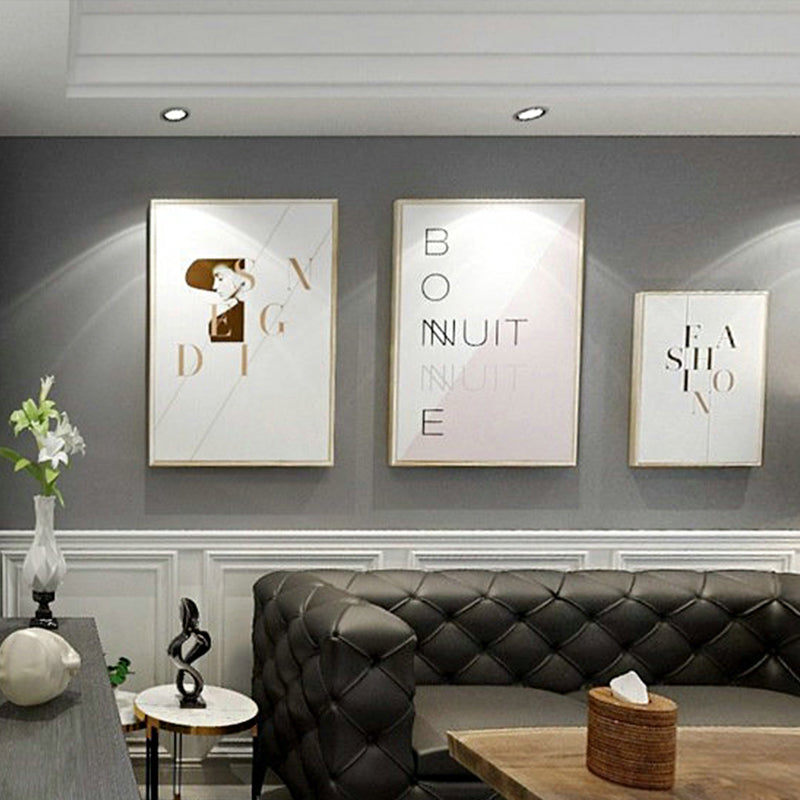 Non-Pasted Wall Covering 31 ft. x 20.5 in Nordic Simple Plain Design Wallpaper for Living Room