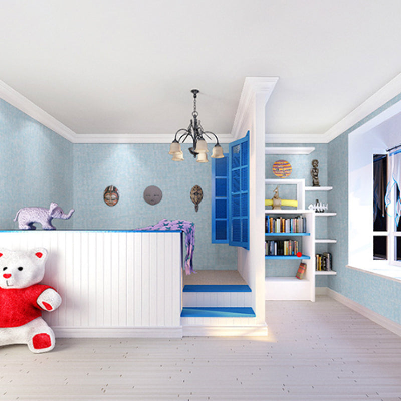 Pastel Color Plain Texture Wallpaper 20.5"W x 33'L Non-Pasted Decorative Wall Covering