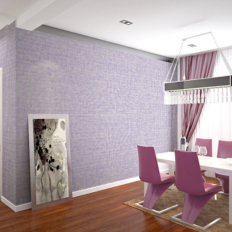 Pastel Color Plain Texture Wallpaper 20.5"W x 33'L Non-Pasted Decorative Wall Covering