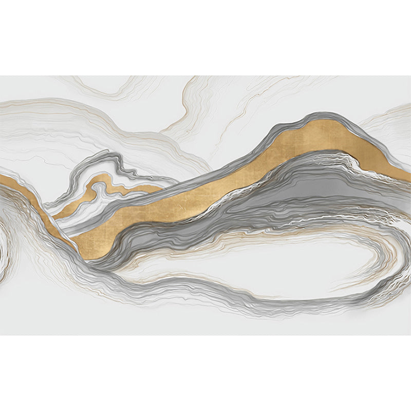 Large Mural Wallpaper Pastel Color Mountain Non-Woven Fabric Wall Covering for Home Decor, Made to Measure