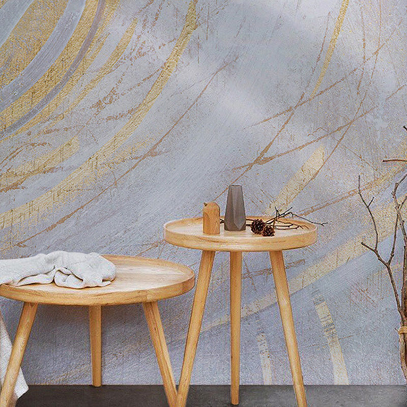 Nordic Wall Mural for Accent Wall, Graffiti and Curve, Made to Measure