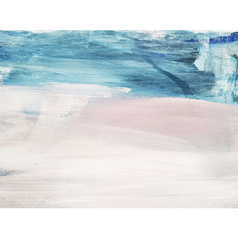 Water-Resistant Textured Murals Fresh Minimalist Sea and Beach Wall Art for Bar