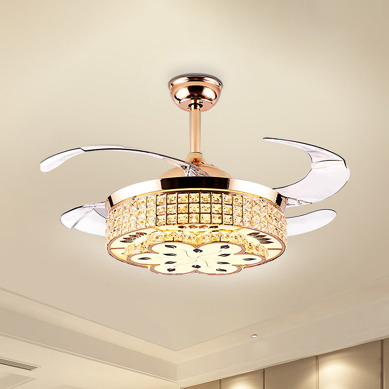 Grid Crystal Plafond Plafond Lampe à la lampe moderne Hôtel moderne 42 "LED LED MONT LED FUSHERS EN GOL