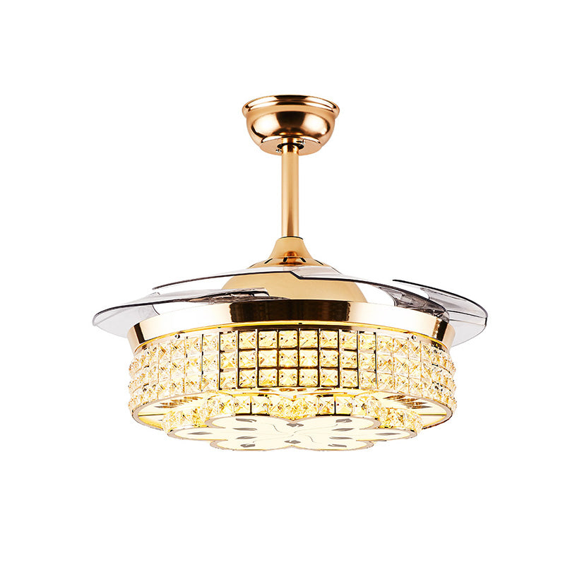 Grid Crystal Plafond Plafond Lampe à la lampe moderne Hôtel moderne 42 "LED LED MONT LED FUSHERS EN GOL