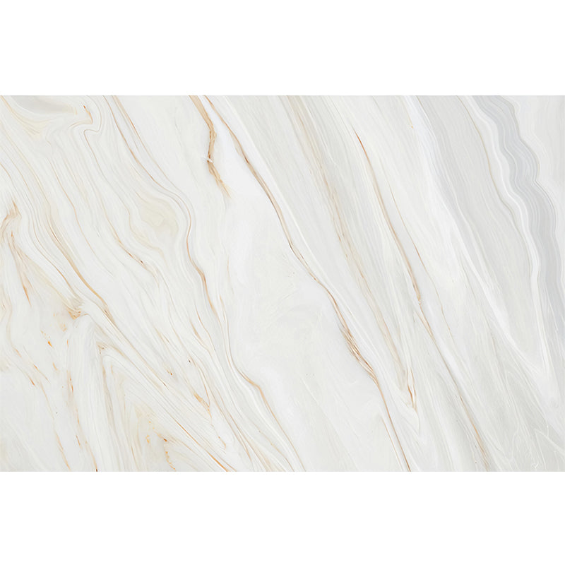 Whole Marble Wall Decor Simple Novelty Distressed Texture Mural Wallpaper in White and Brown