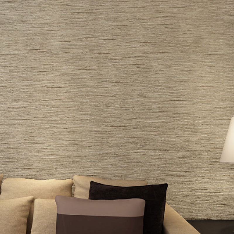 Simplicity Linen Wall Decor Stain-Resistant Non-Pasted Wallpaper Roll, 20.5-inch x 31-foot