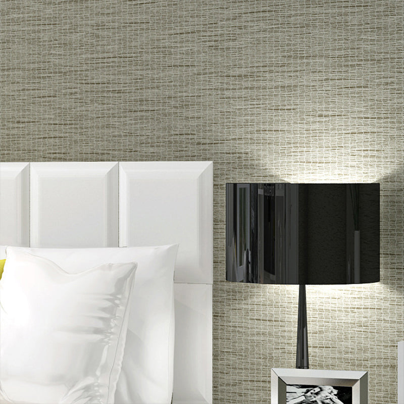 Simplicity Linen Wall Decor Stain-Resistant Non-Pasted Wallpaper Roll, 20.5-inch x 31-foot