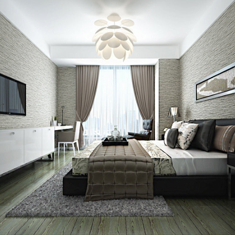 Simplicity Linen Wall Decor Stain-Resistant Non-Pasted Wallpaper Roll, 20.5-inch x 31-foot