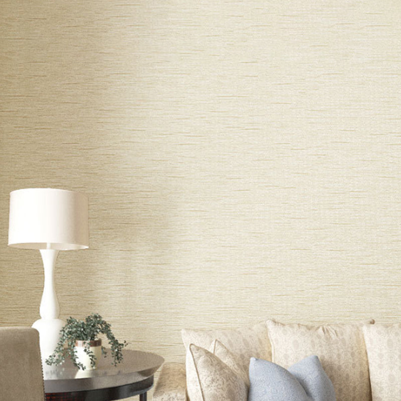 Simplicity Linen Wall Decor Stain-Resistant Non-Pasted Wallpaper Roll, 20.5-inch x 31-foot