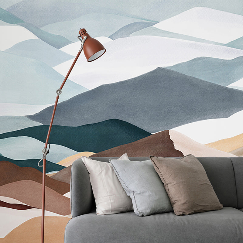 Whole Murals Natural Novelty Stacked Mountain Wall Covering in Pastel Color