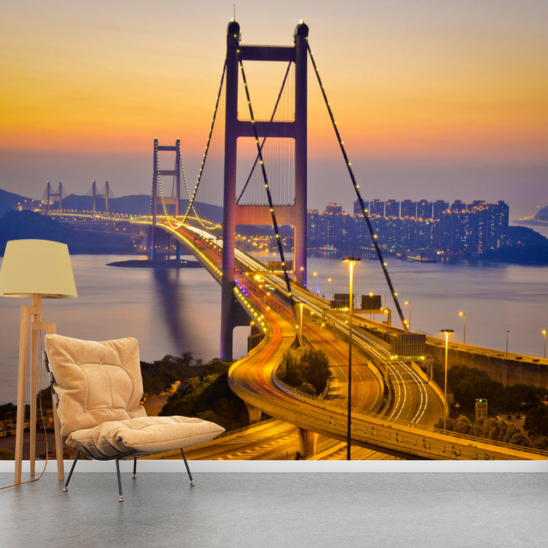 Grandiose Murals Bridge and River Wall Covering for Meeting Room, Non-Woven Material