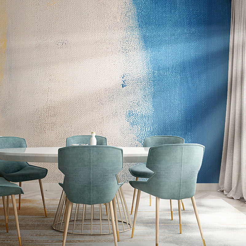 Peintures murales fantaisie pour cheminée ou mur d'accent, peinture aquarelle multicolore, faite sur mesure