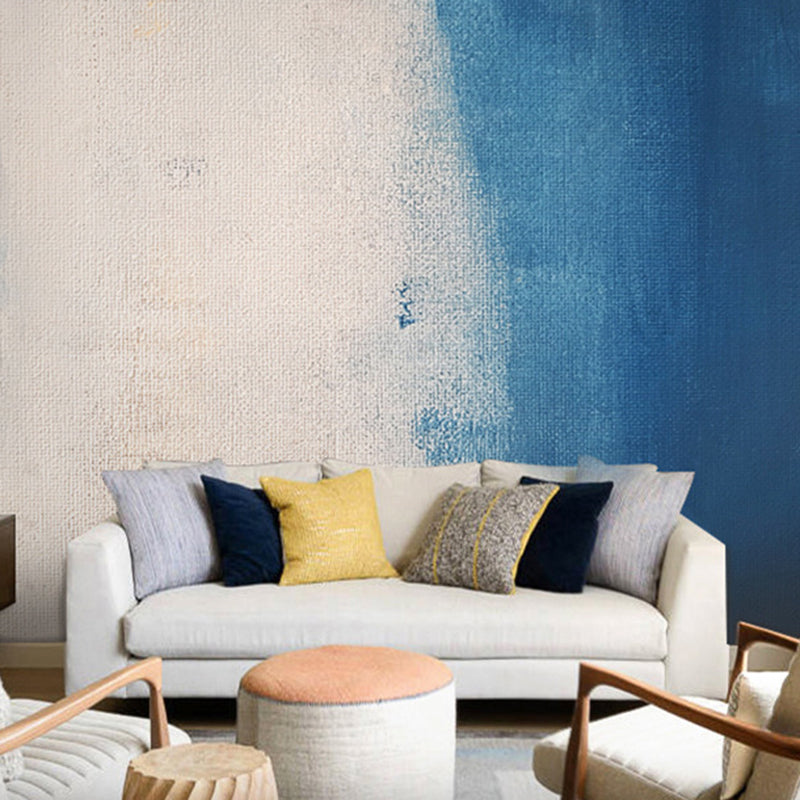 Peintures murales fantaisie pour cheminée ou mur d'accent, peinture aquarelle multicolore, faite sur mesure