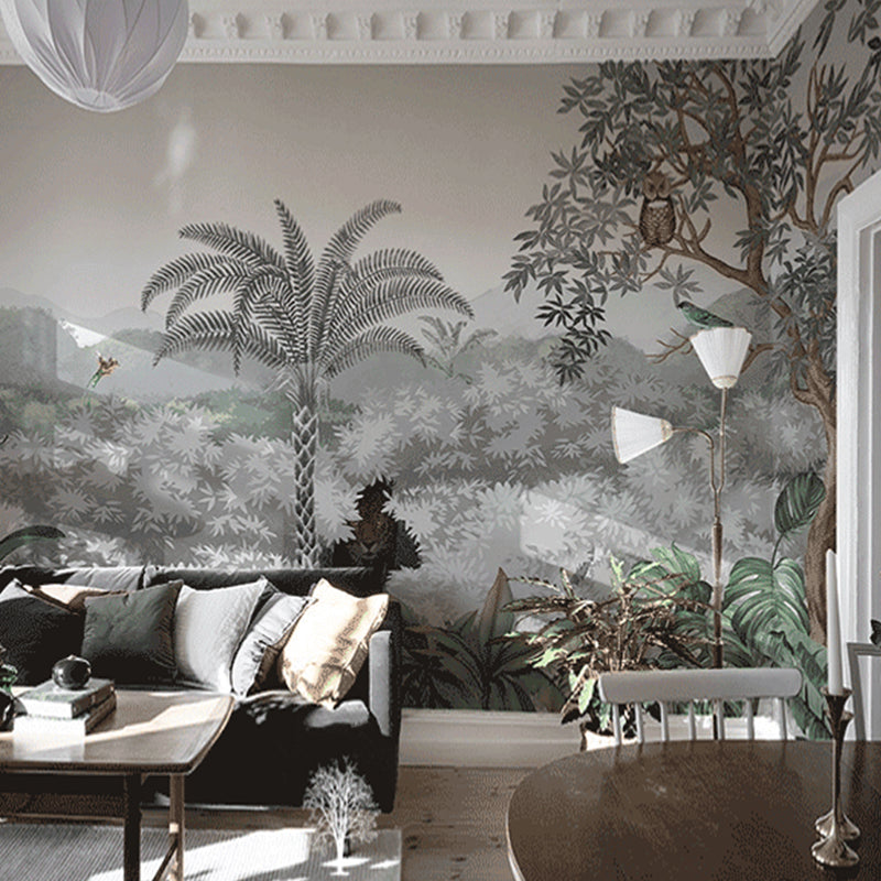 Decorative Wild Forest Mural Personalized Size Wall Covering for Zoo and Theme Park