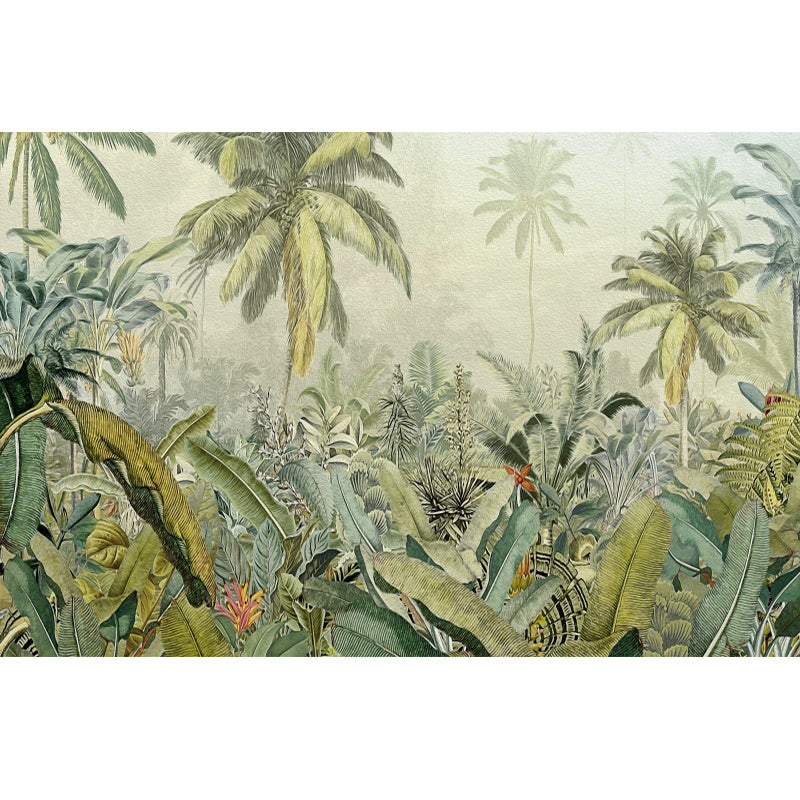 Fresh Jungle Mural Wallpaper for Home Decoration Tropical Wall Art, Made to Measure