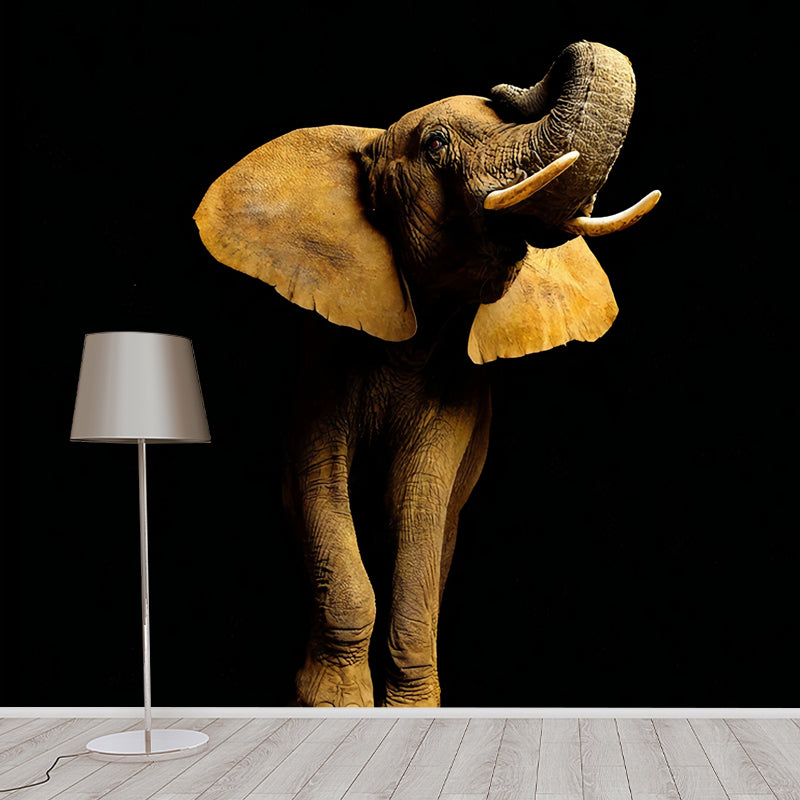 Photo Style Elephant Wall Art Extra Large Mural Wallpaper for Accent Wall, Personalized Size Available
