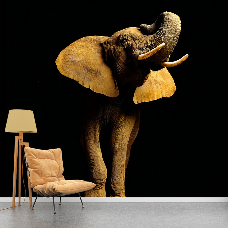 Photo Style Elephant Wall Art Extra Large Mural Wallpaper for Accent Wall, Personalized Size Available
