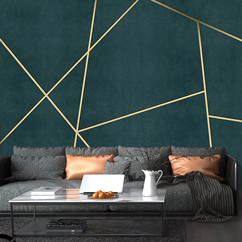 Contemporary Wall Murals for Fireplace, Geometries and Lines, Made to Measure