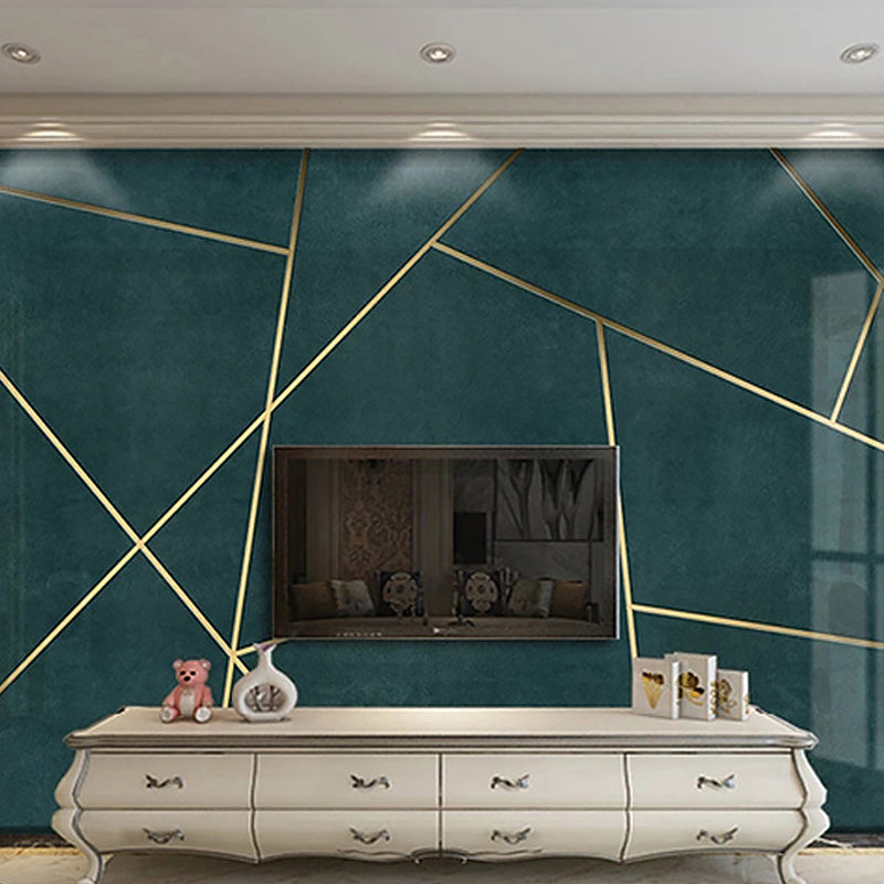 Contemporary Wall Murals for Fireplace, Geometries and Lines, Made to Measure