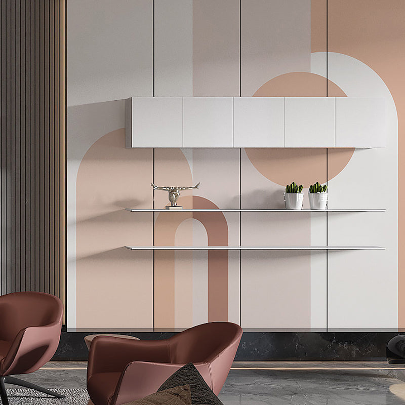 Scandinavian Simple Murals for Bedrooms, Geometries in Multi-Color, Personalized Size Available