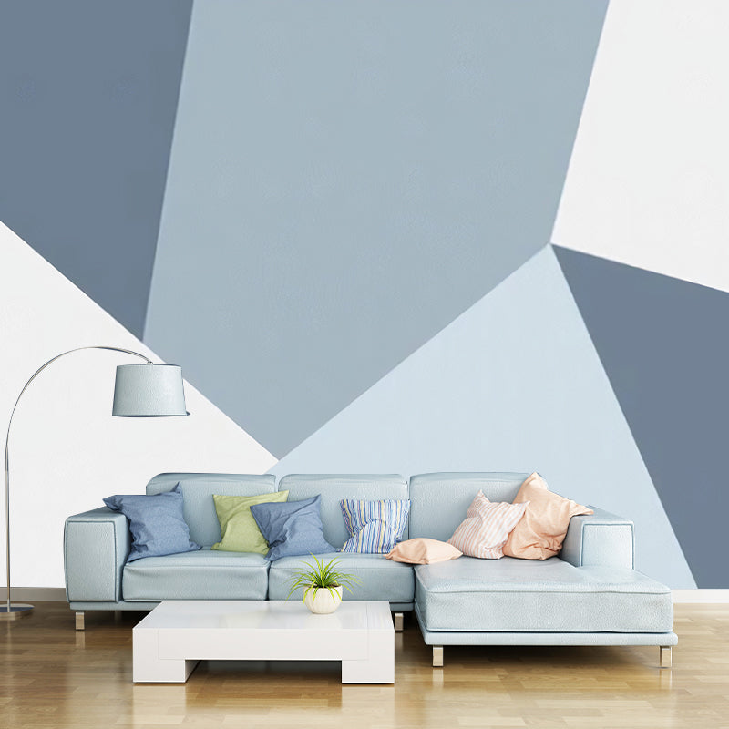 Whole Wall Covering for Accent Wall Color Block of Irregular Design in Fresh Color, Water-Resistant