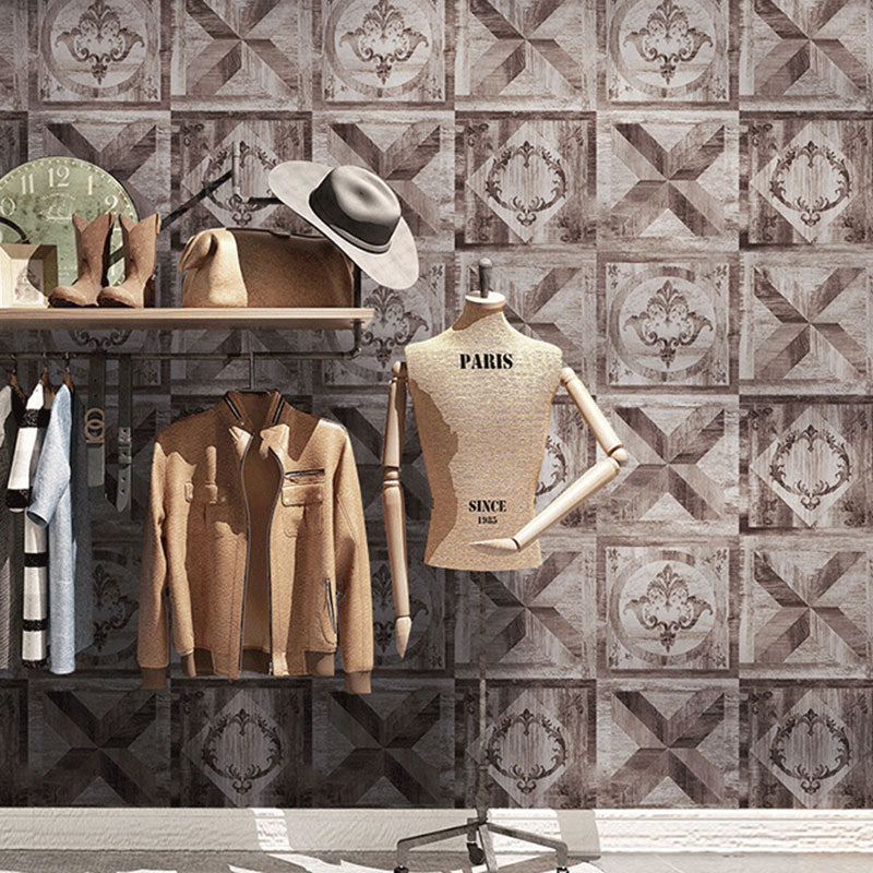 Plaster Wallpaper 33' x 20.5" Traditional Non-Pasted Brick and Harlequin Wall Covering