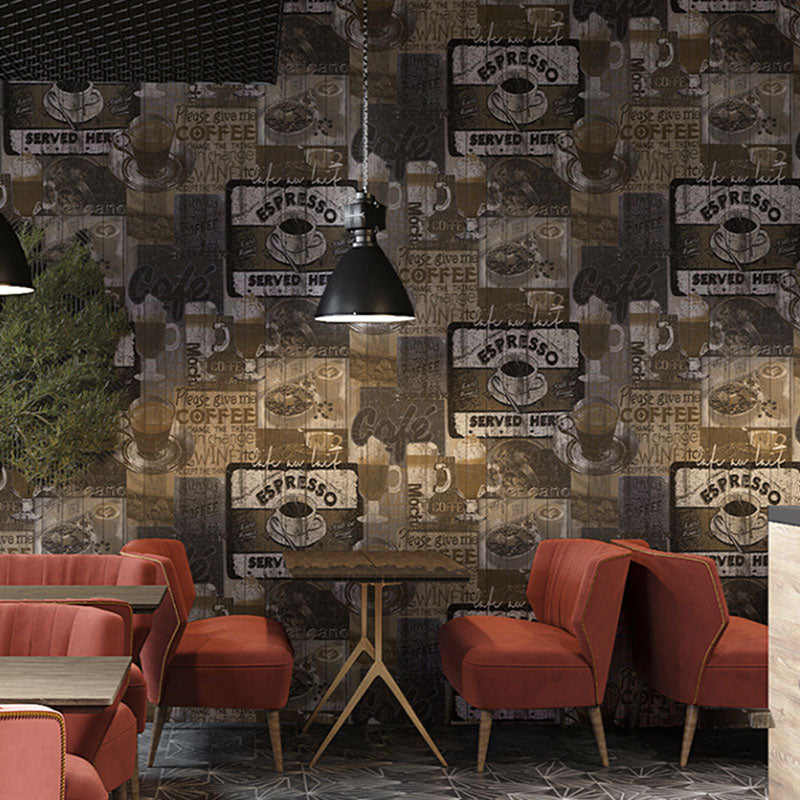 33' by 20.5" Decorative Wallpaper Leisure Shop and Cafe Wall Covering, 33 ft. x 20.5 in