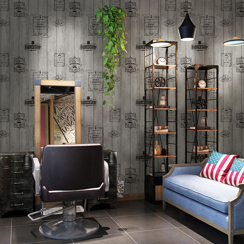 Pastelkleur behangrol gips decoratief hout en streep wanddecoratie, 33' x 20,5"