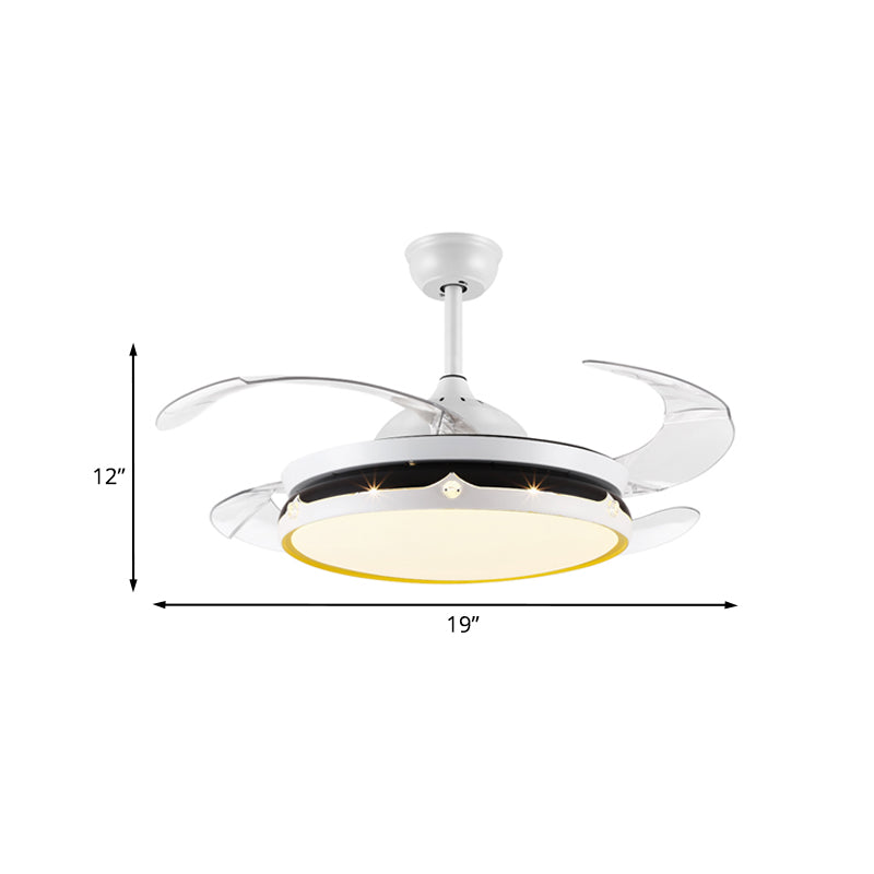 19 "W LED Flush Mount Plafond ventilateur clair